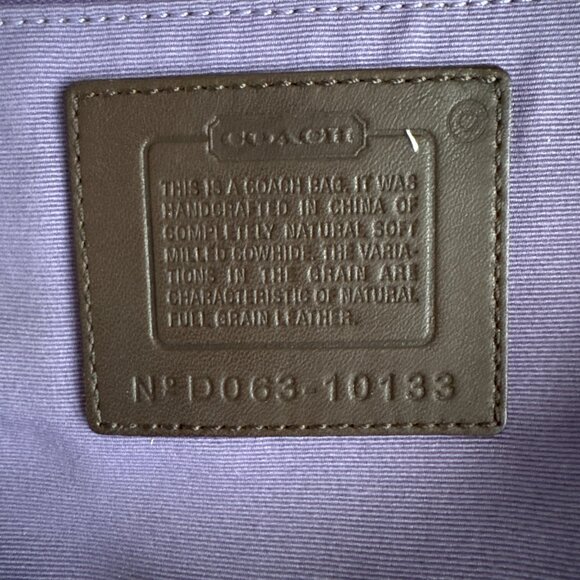 Vintage Coach CHELSEA Brown Pebbled Leather Shoulder Handbag Flap - Picture 7 of 11